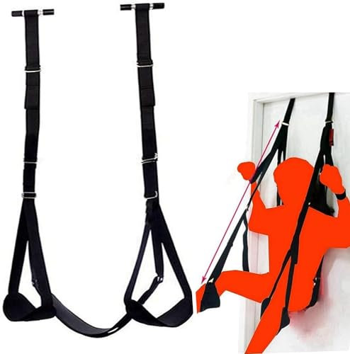 Premium Liebesschaukel Leder-Tür-Liebesschaukel Deluxe Liebesschaukel Sexschaukel extra robust und breit, Sexspielzeug für Paare für Paare 100 kg für Tür ohne Bohren
