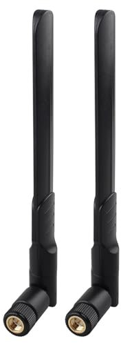 Futheda 2 Pezzi Antenna 4G LTE SMA Maschio 5dBi Omnidirezionale per Tim Vodafone Iliad WindTre ZTE LTE 4G LTE Router Modem Gateway Cellulare Telecamera Telefono di Casa