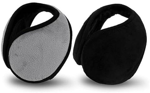 RSYHVG 2 Pack Ear Muffs for Men & Women Fleece Earmuffs Ear Warmer Plush Ear Covers Fleece Earmuff Winter Windproof Outdoor Sports Running Cycling