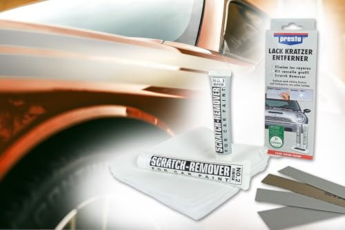Lack Kratzer-Entferner Presto, Lack Aufbereitung, Schrammen Autolack entfernen, DEKRA geprüft, für Auto, Motorrad, Wohnwagen, Boot