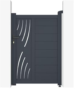 Casanoov Aluminium Garden Gate Veleta 100P140 Grey