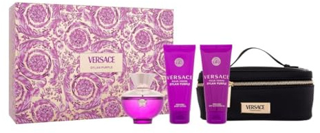 Versace Versace Dylan Purple Damenduft-Set, 3,4 oz, Körperlotion, Bade- und Duschgel, 4 Stück