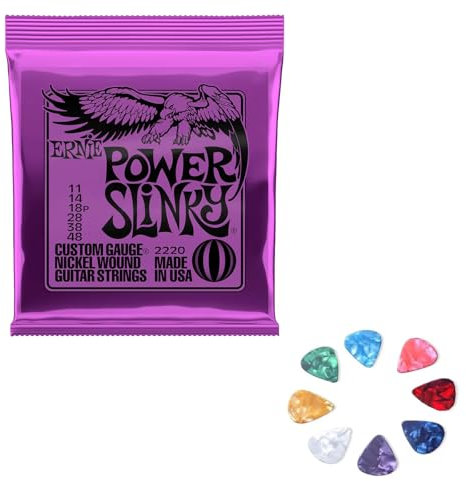 RNXSIB E-Gitarren-Saiten - 11-48 Gauge, Nickel umsponnene Gitarrensaiten, E-Gitarren-Bass-Saiten, Ersatz-Gitarrensaiten