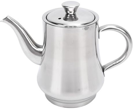 Speckfettbehälter mit Sieb, Ölfiltertopf aus Edelstahl mit Ausgießer, Ölsiebtopf, Speiseölbehälter für die Küche, Zur Aufbewahrung von Bratöl und Kochfett (18OZ)