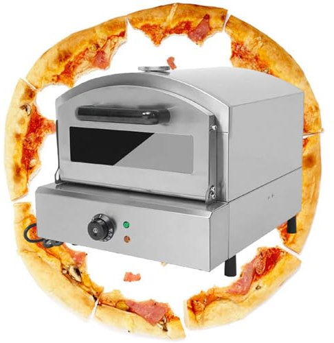 Four à Pizza à Gaz D'ExtéRieur De 12 Po - PoignéE Coulissante Et DéTecteur De TempéRature, Four à Pizza Portable En Acier Inoxydable Pour Gril, Jardin Et Camping,220V