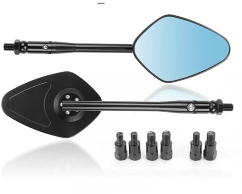 Lenkerendenspiegel Für K&AWASAKI Für Z900 Für Z900RS Für Z800 Für Z1000 8mm 10mm Motorradspiegel Rückspiegel Rückansicht Seitenspiegel