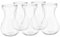 Alipis 5pièces Vase Verre Transparent pour Arrangement De Plantes Hydroponique pour Jacinthes Décoration De Maison Et Bureau