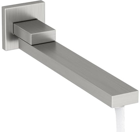 KAITAIHD Brushed Nickel Bath Tap Spout, Wall Mounted, Can be Folded