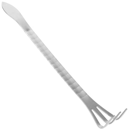 BESTonZON Râteau de Jardinage Acier Inoxydable à Crochets Outil de Jardinage Pratique pour Ameublir Sol Désherber et Planter Collecte de Coquillages