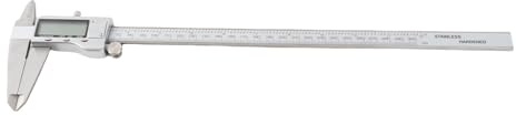 Yctze Calibre Vernier Digital de Alto 0-300 Mm - Regla Micrométrica de Acero Inoxidable con Pantalla Grande, Industria y Aplicaciones de Herramientas de Medición, Lecturas Precisas con Resolución de