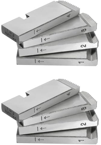 Vjsujehgy Set di 8 Filiere per Tubi 47770 per, Filiere per Filettatura Ad Alta Velocità per Tubi da 1-2 Pollici, Utensile per Filiera Universale