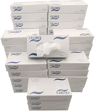 Pañuelos faciales Tissues Calidad Extra Suave- LimpiezaBarata - 48 cajas - (4800 pañuelos) | 100% celulosa virgen, tacto suave y delicado, fabricado en España, 4800 pañuelos