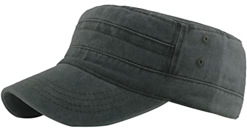 CheChury Cap im Military-Stil aus Robustem Army Cap Männer Herren Kappe MilitärBaumwoll Canvas Verstellbar Baseball Cap Armee Militär Corps Hut Kappe Visier Unisex