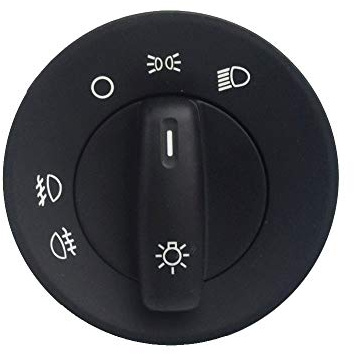Auto Lichtschalter Geeignet für Skoda Octavia II Scheinwerfer-Nebelscheinwerfer-Steuerschalter 1Z0941431 Master-Fenster-Steuerungsschalter Lichtschalter Scheinwerfersc (Color : 1)