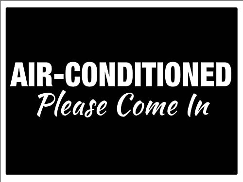452 Segnali Di Avvertimento, Si Prega Di Entrare Con Aria Condizionata Segni Cartello Segnaletico Vintage Targa Metallica,Poster Di Latta Per Negozio,Proprietà Privata,Casa,20X30Cm