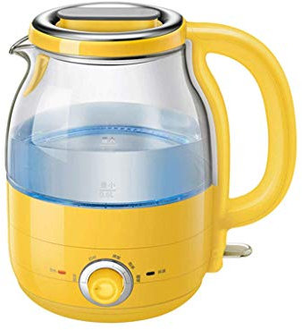 Bollitore elettrico da 1,2 litri di piccola capacità, bollitore da viaggio in vetro borosilicato facile da pulire Present