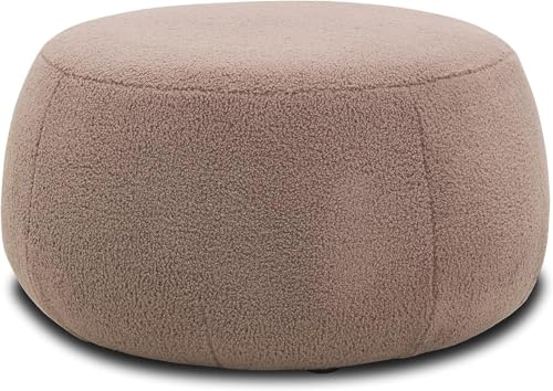 DOMO. collection Polsterhocker Molina, runde Form, Altrosa