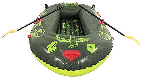 WolFum Großes Schlauchboot, aufblasbares Zwei-Personen-Kajak, Kanu mit Paddel-Wassersport, 256 x 128 x 41 cm |Tragfähigkeit 300 kg. Wassersport