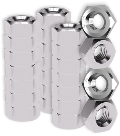 Offgridtec A2 V2A dadi esagonali in acciaio INOX, DIN 934/ISO 4032 standard, dadi filettati resistenti alla corrosione per interni ed esterni, fissaggi di installazione industriale (M16, 25 pezzi)
