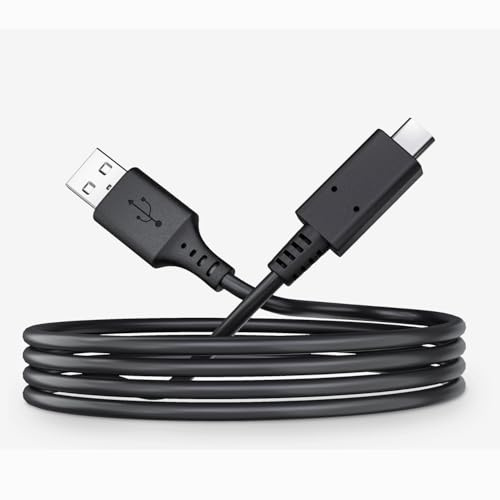 pluX Câble de charge rapide compatible avec manette PS5, câble de charge USB de type C compatible avec manette Xbox Series X/S (1 m)
