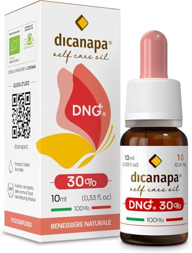 DNG Olio 30 Made in Italy – 10 ml - Prodotto da Agricoltura Biologica Certificata 100% Oil Naturale e Vegetale