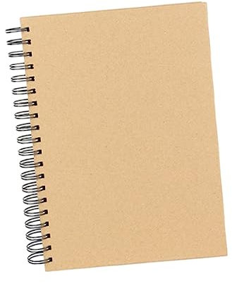 COHEALI 1 Stk Skizzenbuch leeres spiralblock Skizzenblock leeres Notizbuch Schwarzes Spiralnotizbuch quadratisches Notizbuch ideen buch ideenbuch the notebook buch Skizzenpapier Malpapier