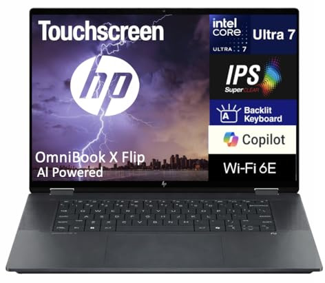 HP OmniBook Ultra AI Powered Laptop 14.0 Touchscreen IPS 2.2K Display (AMD Ryzen AI 9 365, 32GB LPDDR5X, 1TB SSD, Backlit KB, Fingerprint, 2 Thunderbolt 4, WiFi 7, Webcam, Bluetooth 5.4, Win 11 Home)