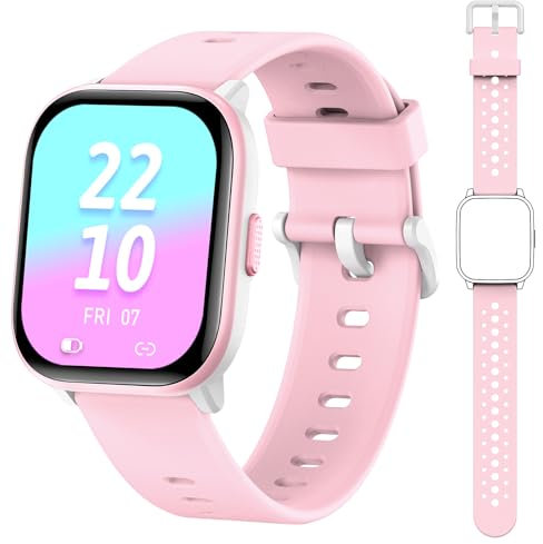 meoonley Smartwatch per Bambini con 19 Modalità Sportive,1.5'' Orologio Smartwatch Bambini,Tracker per il fitness e il sonno,Monitoraggio Frequenza Cardiaca,Regalo per Adolescenti 6 agli 15 Anni