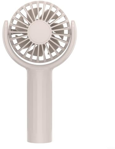 EpheyFIF Tragbarer Mini-Handventilator mit 3 Geschwindigkeiten, wiederaufladbar über USB, einstellbarer Winkel, Drehfunktion für Zuhause, Büro, Reisen, Outdoor (Aprikose)