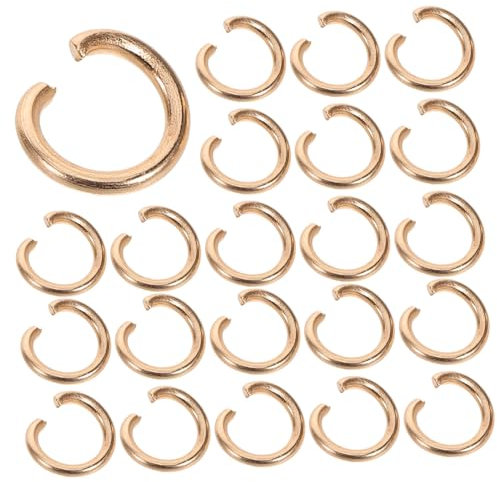 LOLIPPYY 30stücke Diy Öffnen Sprung Ringe Für Schmuckherstellung Robuste Kettenverbinder Für Armbänder Ohrringe Und Halsketten Vielseitige Handwerkszubehör Gold