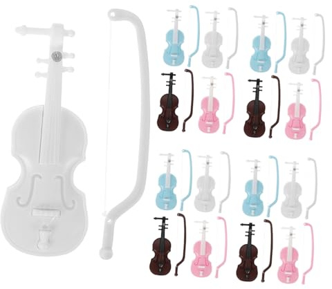 ibasenice 20stücke Miniatur Violine Für Dekoration Kleine Instrumente Für Kreative Projekte Vintage Design Für Nostalgische