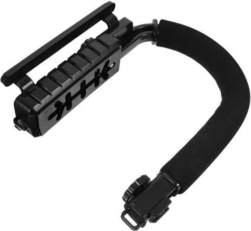 Stabilisateur Caméra Portable en U pour Reflex, Support Flash Noir