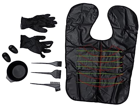 VALICLUD 1 Satz Haarfärbeset Teilig Set für Haarfärbung mit Färbeschale Pinsel Umhang Ohrenabdeckungen und Mehr für Zuhause Salon