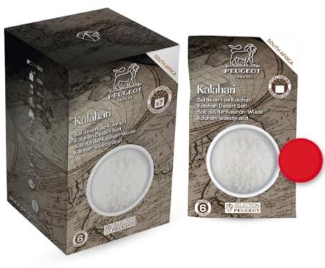 PEUGEOT - Sélection Epices Premium - Sel désert de Kalahari - Origine Cambodge - Innovation Sachets Fraîcheur Triple Protection - 3x20g