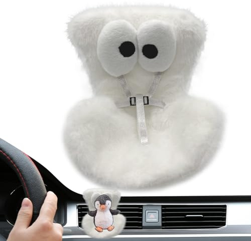 Sedile rialzato di peluche, per auto giocattolo con occhi grandi, supporto per mini bambola, display e gioco,giocattoli morbido sicuro accessorio ad