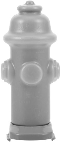 ULTECHNOVO Poste de Orina para Perros Gris de Plástico Resistente, Columna para Entrenamiento en Inodoro Interior, Accesorio para Adiestramiento de Cachorros y Control de Áreas de Orina