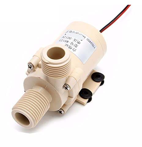 Pompe de Surpression, Pompe de circulation sans balais Dc 12 v/24 v, 0-110 degrés Celsius, chauffe-eau solaire/gaz/électrique, Booster sous pression Submersible(12V 6m 12L per min)
