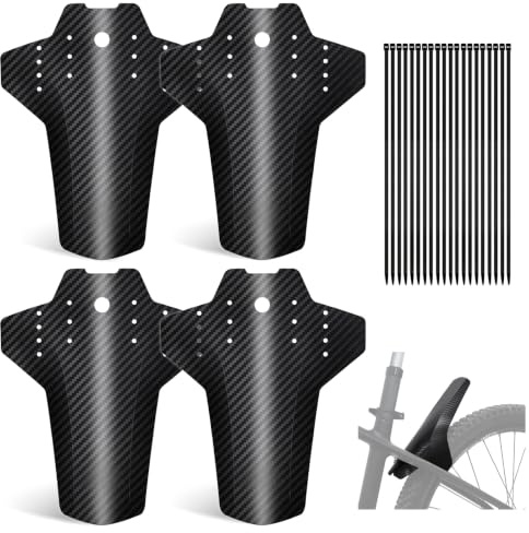 Ufdeoton Fahrrad Schutzbleche Mountainbike für Vorne und Hinten | 4er-Set Schutzblech Mountainbike Mudguard Universal für 20-29 Zoll MTB Spritzschutz