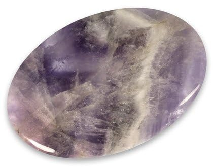 CrystalAge Amethyst Chevron Handschmeichler ~ 70 x 50 mm