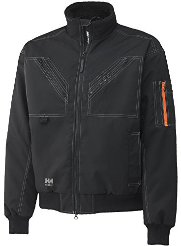 Helly Hansen Workwear Herr X Helly Hansen Premium pilotjacka Bergholm jacka 76211 fodrad skaljacka 990 S, svart, S EU
