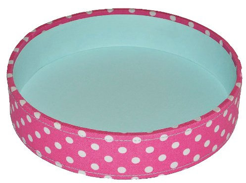 alles-meine.de GmbH Utensilienbox - Utensilo - erweiterbar ! Punkte Stoff rosa - Nähkorb Nähkasten Nähkästchen - bunt Handarbeitskorb