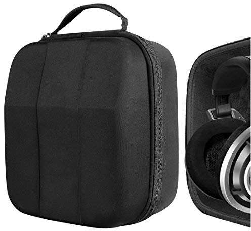 Geekria Shield Case for Large-Sized Over-Ear Headphones, Replacement Protective Hard Shell Travel Carrying Bag with Cable Storage, Compatible with Beyerdynamic DT880Pro, AKG K701 Headsets