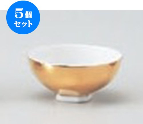せともの本舗 Set of 5 Shinto Buddhist Altars Total Golden Hama (2.4 x 1.2 inches (6.2 x 3 cm) Bon Festival, Memorial Service, Shinto Ritual, Grave, Buddhist Altar