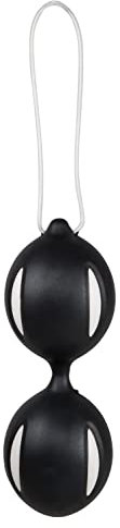 ORION Liebeskugeln - stimulierende Love-Balls für Frauen, mit schwingenden Rotations-Kugeln, für effektives Beckenboden-Training, schwarz/weiß