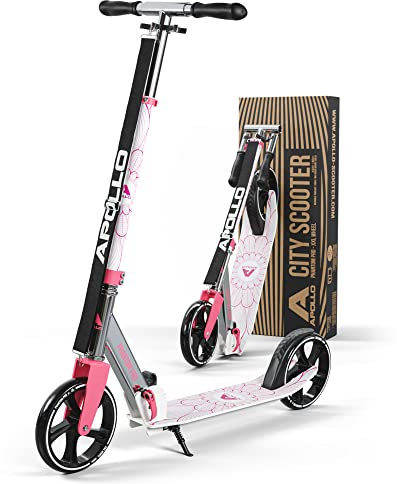 Apollo Trotinette aux Roues XXL - 200mm - Trotinette Freestyle de Ville Phantom Pro - City Scooter Pliable et à Hauteur Ajustable pour Adultes et Enfants