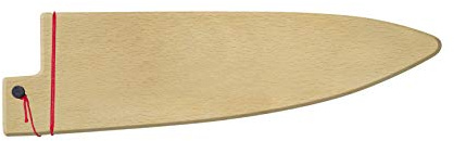 Shun Saya Sheath, Universal Fit for 7”-8” Chef and Santoku Knives, Blonde Beech Wood, Knife Edge Guard for Professional and Home Chefs