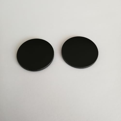 jsygorge 2PCS HWB830 24 * 2.0mm RG830 830nm Long IR Infrared Pass Filter Black Glass Visible Light Cut