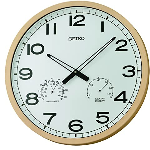 Seiko Wanduhr Kunststoff beige QXA797B