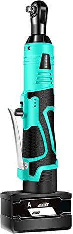 HDHXT Llave De Trinquete Inalámbrica, 3/8'' 48V Carraca Eléctrica Juego de Llaves, Ligero 1680 N.M Llave de Carraca Eléctrica con Batería Cargador Rápido Destornillador (Color : D)