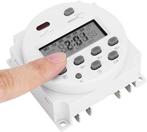 Digitales Zeitschaltrelais CN101A Mini LCD Timer mit Mikrocomputer Steuerung für Heimautomation und Industrie DC 12V Wandschalter
